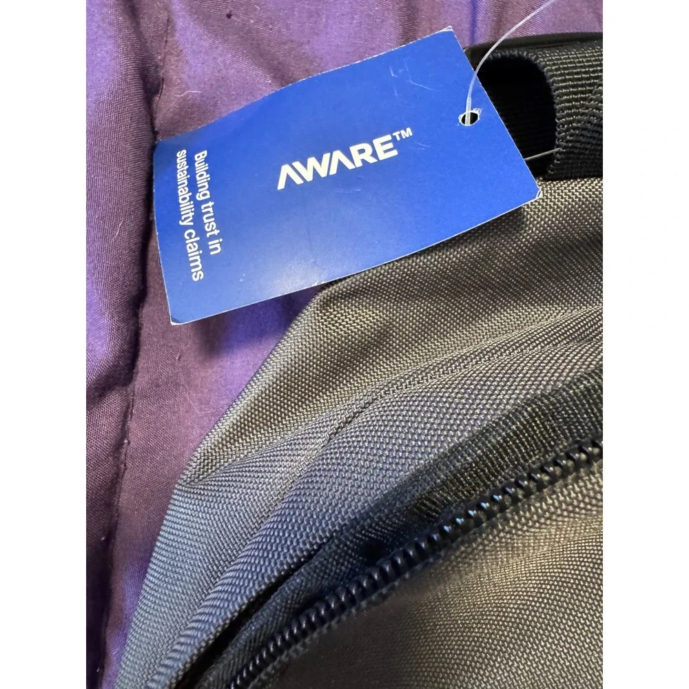 AWARE WEI HPE Eco-Conscious Gray Sling Bag Recycled Crossbody Backpack
